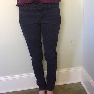 American Eagle Black Stretch Khakis